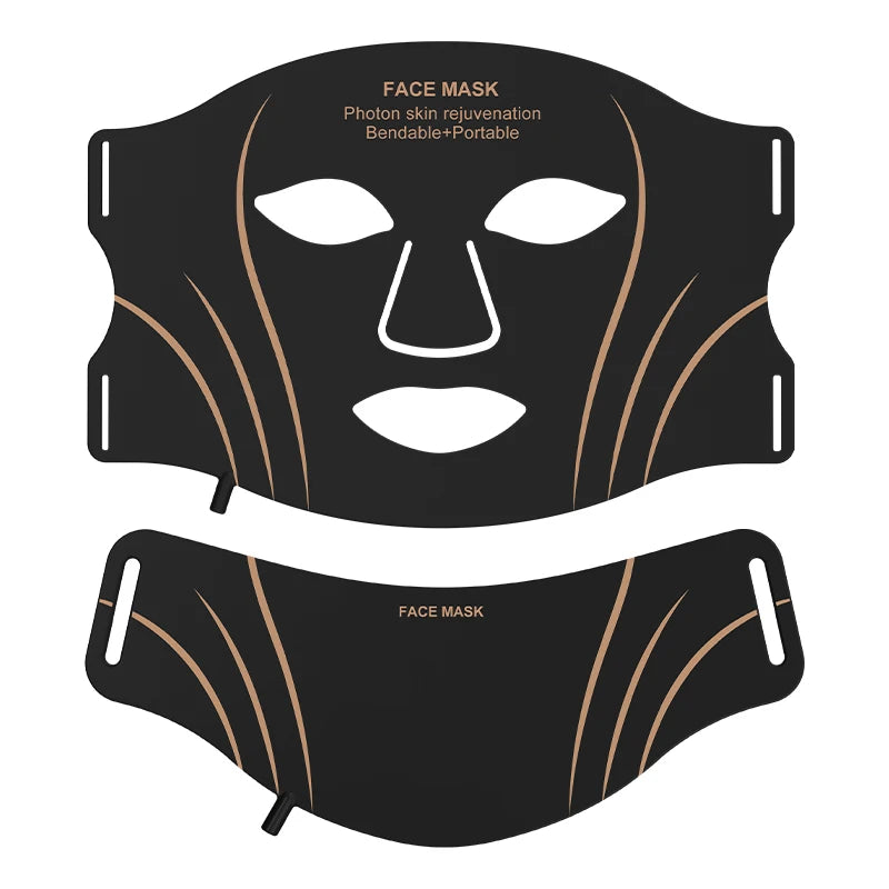 Masque LED 7 Couleurs Sans Fil avec Soin du Cou – Thérapie Anti-Âge