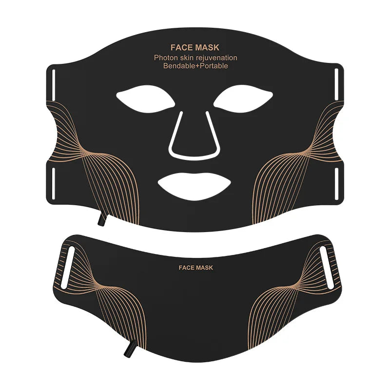 Masque LED 7 Couleurs Sans Fil avec Soin du Cou – Thérapie Anti-Âge
